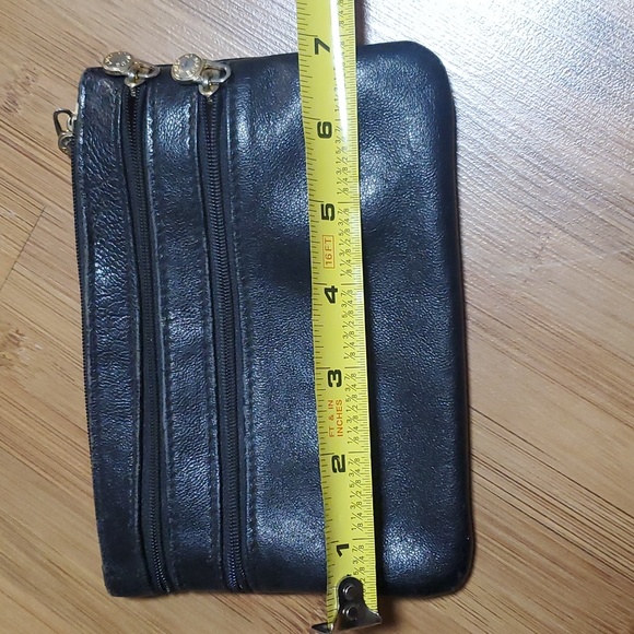 Vintage leather school florence zippered pouch - Picture 7 of 8